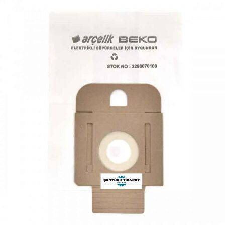 ARÇELİK VE BEKO SÜPÜRGE KAĞIT TOZ TORBASI 1O AD