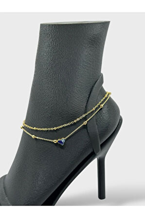 Çelik Nazar Boncuklu Halhal