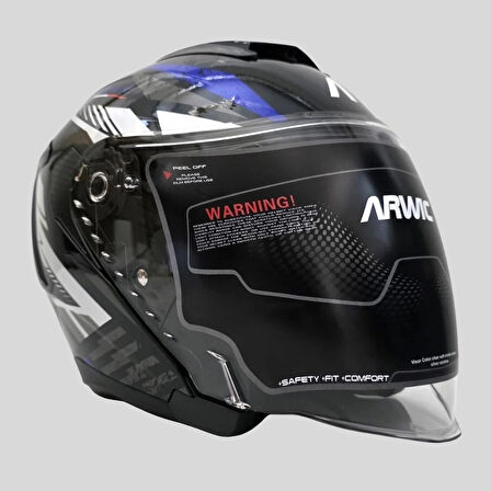 Arwic Street Yarım Açık  Kask Güneş Vizörlü 