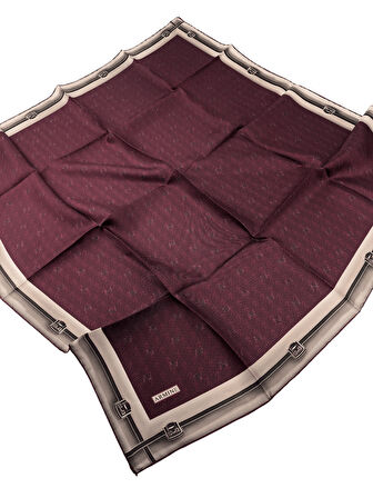 Armine Nostalji Serisi İpek Twill Eşarp 8015D