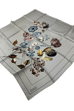 Armine Nostalji Serisi İpek Twill Eşarp 8128D-33