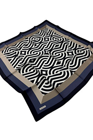 Armine Nostalji Serisi İpek Twill Eşarp 8153D