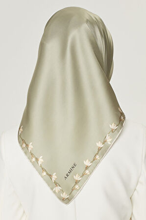 Armine Yeni Nostalji Serisi Twill İpek Eşarp 8553D-87