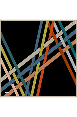 Armine Nostalji Serisi İpek Twill Eşarp 8923D-53