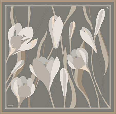 Armine Twill İpek Eşarp 9302D