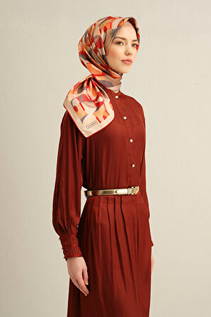Armine Twill İpek Eşarp 9329D