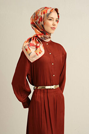 Armine Twill İpek Eşarp 9329D