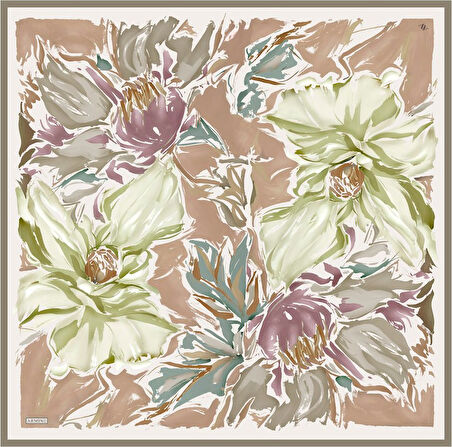 Armine Twill İpek Eşarp 9337D