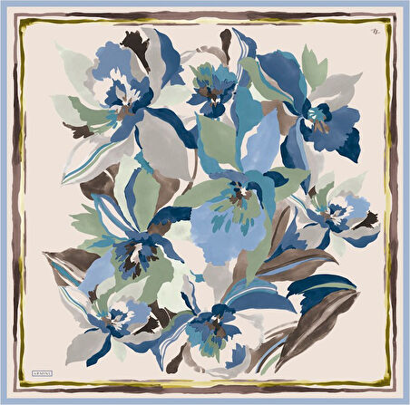 Armine Twill İpek Eşarp 9340D
