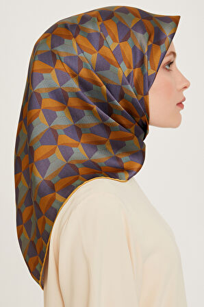 Armine Nostalji Serisi İpek Twill Eşarp 9204D
