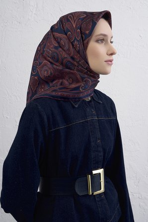 Armine Nostalji Serisi Sura İpek Eşarp 9421DS-88