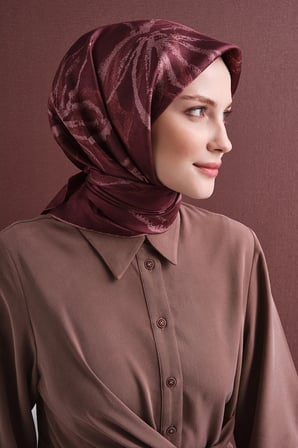 Armine Çiçek Desenli Sura İpek Eşarp 9600DS