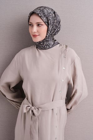 Armine Etnik Desenli Sura İpek Eşarp 9609DS