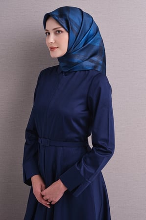 Armine Geometrik Desenli Sura İpek Eşarp 9618DS