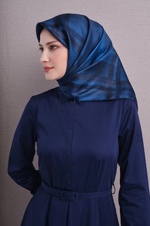 Armine Geometrik Desenli Sura İpek Eşarp 9618DS