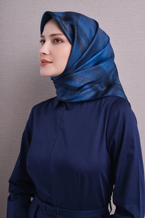 Armine Geometrik Desenli Sura İpek Eşarp 9618DS