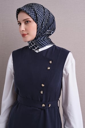 Armine Geometrik Desenli Sura İpek Eşarp 9644DS
