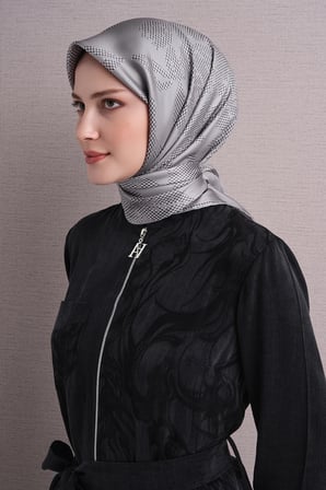 Armine Çiçek Desenli Sura İpek Eşarp 9645DS