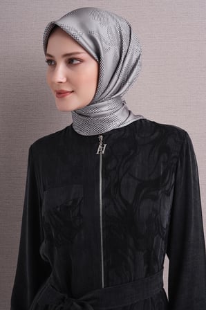 Armine Çiçek Desenli Sura İpek Eşarp 9645DS