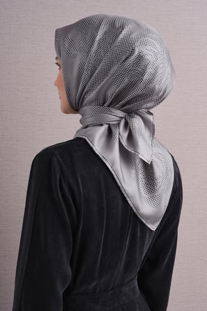 Armine Çiçek Desenli Sura İpek Eşarp 9645DS