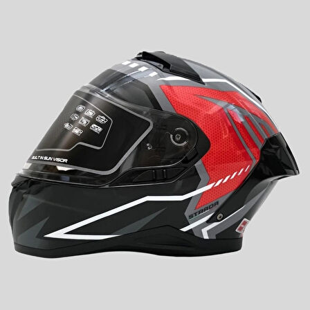 ARWIC Strada Full Face Kapalı Kask Güneş Vizörlü 
