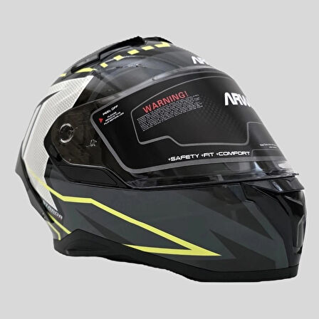 ARWIC Strada Full Face Kapalı Kask Güneş Vizörlü 