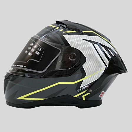 ARWIC Strada Full Face Kapalı Kask Güneş Vizörlü 