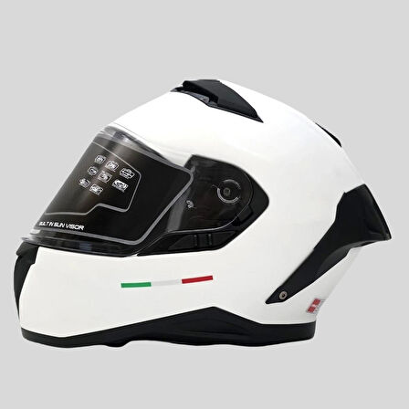 ARWIC Strada Full Face Kapalı Kask Güneş Vizörlü 