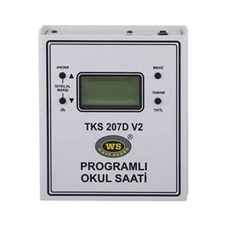 West Sound Tks 207 D V2 Duvar Tipi Programlı Okul Saati