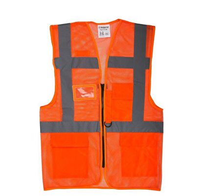 MOTOSİKLET REFLEKTİF YELEK XL BEDEN TURUNCU YELEK