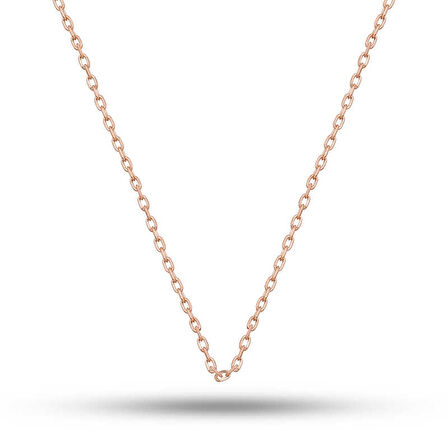 Gümüş Rose 0.30 Mikron 45 Cm Forse Kadın Zincir