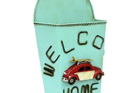 Dekoratif Metal Saksı Sepet Modeli Dekoratif Vintage Hediyelik