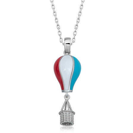 925 Ayar Gümüş Kapadokya Balon Kadın Gümüş Kolye