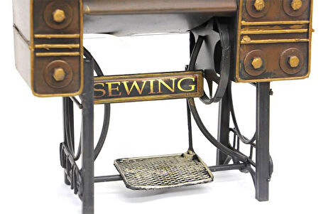Dekoratif Metal Dikiş Makinesi Biblo Masaüstü Hediyelik