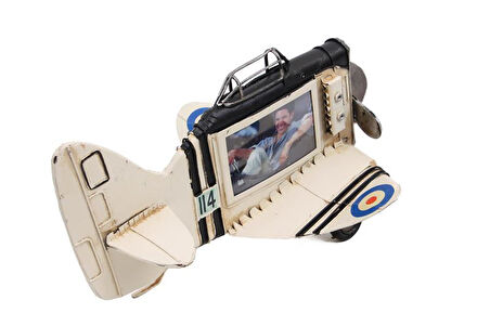 Uçak Çerçeve Vintage Dekoratif Ev Ofis Hediyelik