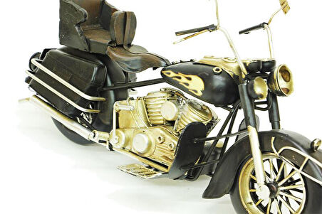 Dekoratif Metal Motosiklet Vintage Chopper Ev Ofis Hediyelik