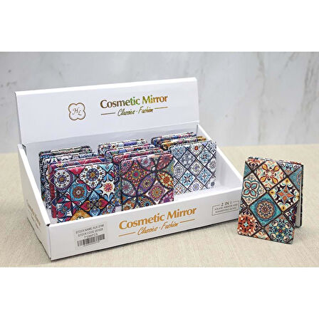 Taşlı El Aynası Dikdörtgen İnce