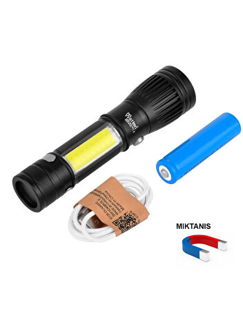 Uzun Menzilli El Feneri Mıknatıslı