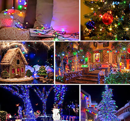 11m 100 Led RGB SOLAR