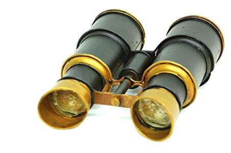 Dekoratif Metal Dürbün Vintage Hediyelik