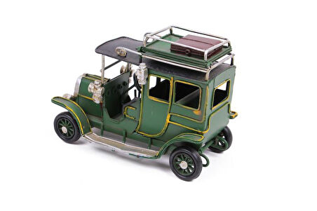 Dekoratif Metal Araba Çerçeveli Biblo Hediyelik