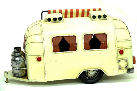 Dekoratif Metal Karavan Tenteli Vintage Biblo Hediyelik