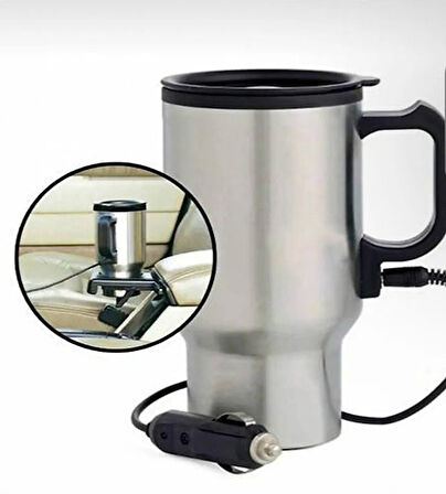 Araç İçi Su Isıtıcı Termos Bardak