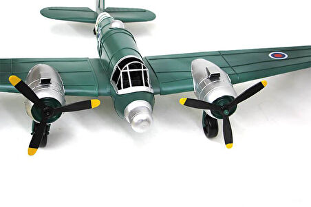 Dekoratif Metal Uçak Vintage Ev Ofis Hediyelik Savaş Uçağı