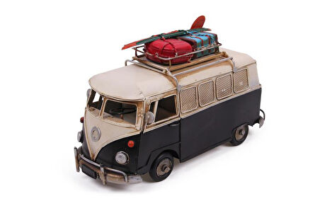 Dekoratif Metal Minibüs Çerçeveli ve Kumbaralı Hediyelik