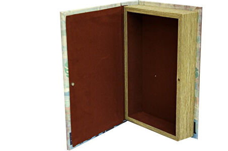 Kutu Kitap Aynalı Flamingo Dekoratiif Hediyelik