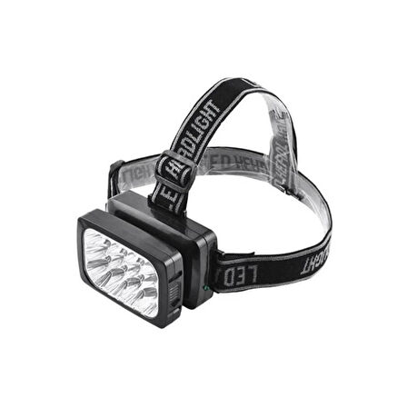 12 Ledli Şarjlı Kafa Lambası Ledli Kafa Feneri Tepe Lambası