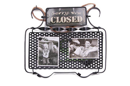 Dekoratif Metal Kapı Yazısı Araba Dekorlu Vintage Hediyelik