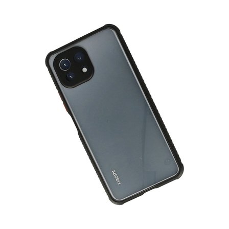 Xiaomi Uyumlu Mi 11 Lite Kılıf Miami Şeffaf Silikon - Siyah
