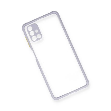 Samsung Uyumlu Galaxy M51 Kılıf Miami Şeffaf Silikon - Lila